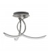Modern LED Flush Ceiling Light Satin, Warm White 3000K 2200lm - 1