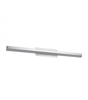 Modern LED Wall Lamp Brushed Silver, Warm White 3000K 960lm - 1
