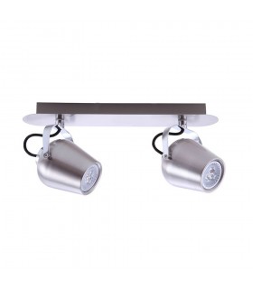 Modern Spotlights Satin Nickel 2 Light  LED, GU10 - 1