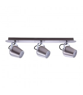 Modern Spotlights Satin Nickel 3 Light  LED, GU10 - 1