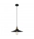 Industrial And Retro Hanging Pendant Black 1 Light  with Metal Alloy Shade, E27 - 1