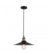 Industrial And Retro Hanging Pendant Black 1 Light  with Metal Alloy Shade, E27 - 2