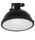 Industrial And Retro Hanging Pendant Black 1 Light with Glass Shade, E27 - 5