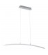 Modern LED Hanging Pendant Brushed Silver, Warm White 3000K 1680lm - 1