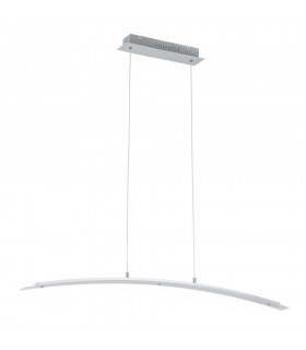Modern LED Hanging Pendant Brushed Silver, Warm White 3000K 1680lm - 1