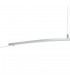 Modern LED Hanging Pendant Brushed Silver, Warm White 3000K 1680lm - 2
