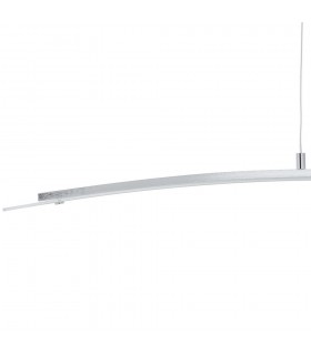 Modern LED Hanging Pendant Brushed Silver, Warm White 3000K 1680lm - 2