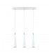 Modern Hanging Pendant White 3 Light  with White Shade LED, GU10 - 1