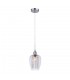 Hanging Pendant Chrome 1 Light  with Glass Shade, E14 - 1