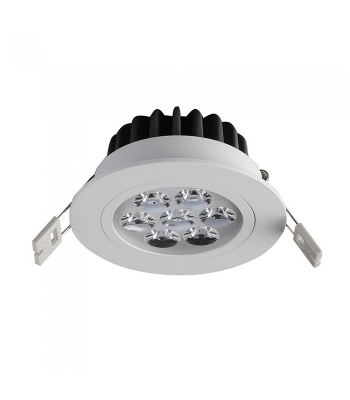 Modern Technical LED Recessed Ceiling White, Warm White 3000K 700lm - 2