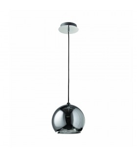 Modern Hanging Pendant Chrome 1 Light , E27 - 1