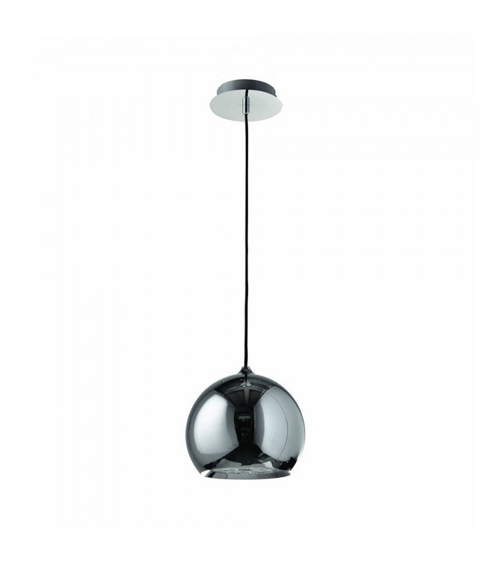 Modern Hanging Pendant Chrome 1 Light , E27 - 1