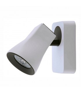 Modern Spotlights White, Grey 1 Light  with Sandy White, Sand Grey Shade LED, GU10 - 1