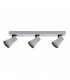 Modern Spotlights White, Grey 3 Light  with Sandy White, Sand Grey Shade LED, GU10 - 1