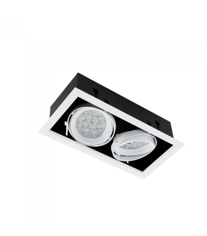 Modern Technical LED Recessed Ceiling White, Warm White 3000K 1920lm - 2