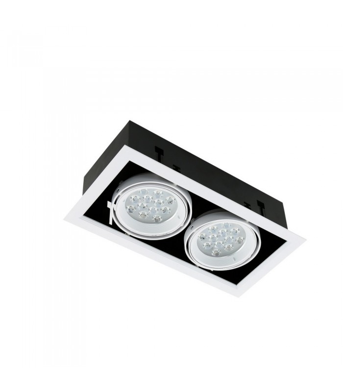 Modern Technical LED Recessed Ceiling White, Warm White 3000K 1920lm - 3