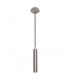 Modern Hanging Pendant Chrome 1 Light  with Satin Nickel Shade, GU10 - 1