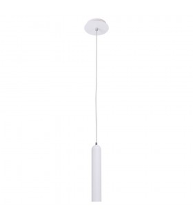 Modern Hanging Pendant White 1 Light  with White Matt Shade, GU10 - 1