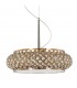 Classic Hanging Pendant Antique Bronze 5 Light  with Crystal Shade, G9 - 1