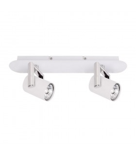Modern Spotlights White 2 Light  with White Matt Shade LED, GU10 - 1