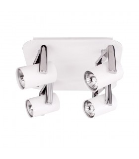 Modern Spotlights White 4 Light  with White Matt Shade LED, GU10 - 1