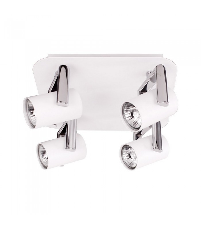 Modern Spotlights White 4 Light  with White Matt Shade LED, GU10 - 1
