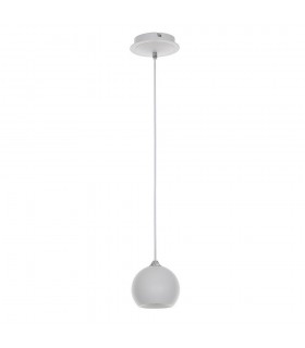 Modern Hanging Pendant White 1 Light  with White Shade, GU10 - 1