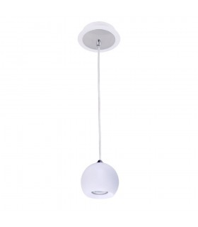 Modern Hanging Pendant White 1 Light  with White Shade, GU10 - 2
