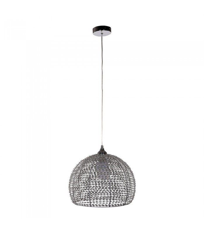 Modern Hanging Pendant Chrome, Aluminum 1 Light  with Aluminum Shade, E27 - 1