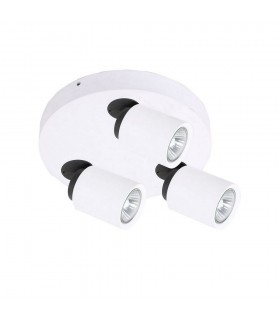 Modern Spotlights White 3 Light  with White Shade, GU10 - 1
