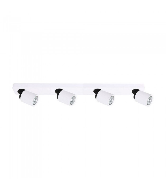 Modern Spotlights White 4 Light  with White Shade, GU10 - 1