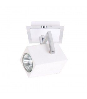 Modern Spotlights Chrome 1 Light  with White Shade, GU10 - 1