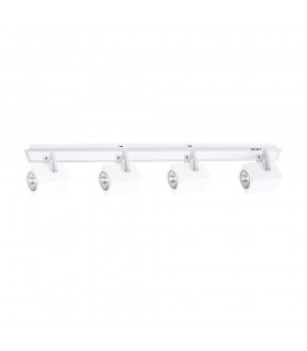 Modern Spotlights Chrome 4 Light  with White Shade, GU10 - 1