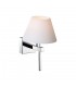 Modern Bathroom Lamp Chrome 1 Light  with White Shade, G9, IP44 - 1