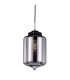 Industrial And Retro Hanging Pendant Black 1 Light  with Dark Glass Shade, E27 - 1