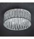 Modern Flush Ceiling Light Chrome 6 Light  with Anodized Aluminum, Silver Shade, G9 - 1
