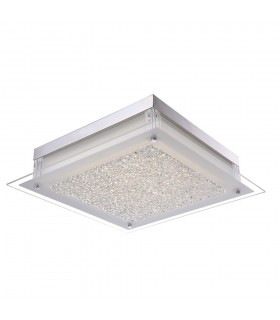 Classic LED Flush Ceiling Light Chrome, Cool White 4000K 1600lm - 1