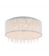 Modern Flush Ceiling Light Silver 7 Light , G9 - 2