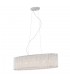 Modern Hanging Pendant Silver 6 Light  with Clear Shade, G9 - 4