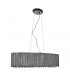 Modern Hanging Pendant Silver 6 Light  with Clear Shade, G9 - 6