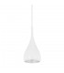 Modern Hanging Pendant Chrome, White 1 Light  with Metal Alloy Shade, E27 - 1