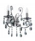 Classic Wall Lamp Black 2 Light , E14 - 1