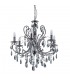 Classic Chandeliers Black 6 Light  with Crystal Shade, E14 - 1