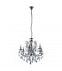 Classic Chandeliers Black 6 Light  with Crystal Shade, E14 - 2