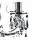 Classic Chandeliers Black 6 Light  with Crystal Shade, E14 - 4