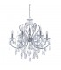 Classic Chandeliers Chrome 6 Light  with Crystal Shade, E14 - 1