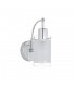 Modern Wall Lamp Chrome 1 Light  with White, Clear Shade, E27 - 2