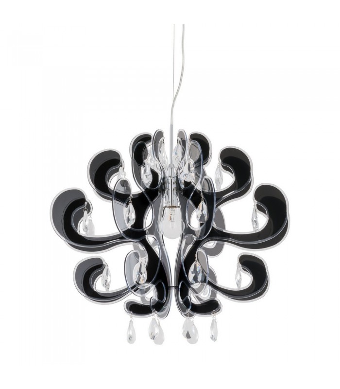 Modern Hanging Pendant Black 1 Light , E27 - 1