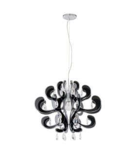 Modern Hanging Pendant Black 1 Light , E27 - 2
