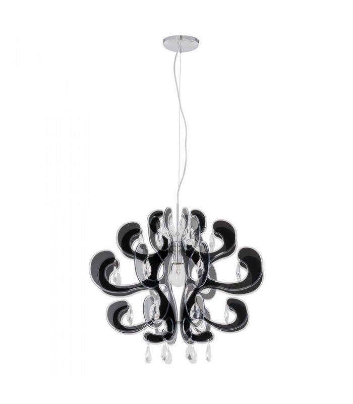 Modern Hanging Pendant Black 1 Light , E27 - 2